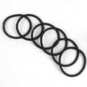 2 x 120 PCS(4mm) Black Elastics Hair Ties for All Hair Types, Pain-Free Hair Accessories for Women & Men,No Damage Hair Ponytail Holders Perfect for Long Lasting Braids, Ponytails and More