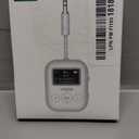 YMOO Bluetooth 5.4 Transmitter Receiver for Airplane, Wireless Bluetooth Adapter Travel Essentials, Supports to 2 Headphones, 25H Playtime, 2-in-1 Adapter with LED Display for TVs Gym Home,White