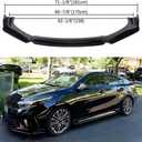 DREAMIZER Car Universal Front Bumper Lip 4pcs Body Kit Chin Spoiler Splitter Diffuser Protector Compatiable for Toyota Honda Nissan Hyundai and More (Glossy Black)