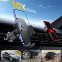 Miracase Phone Holders for Your Car with Metal Hook Clip, Air Vent Cell Phone Stand Car Mount, Universal Automobile Cradle for Garmin GPS Fit iPhone Android and All Smartphones, Dark Grey