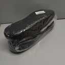 NewDenBer Men's Moccasin Slippers Warm Memory Foam Suede Soft Plush Lined Slip on Indoor Outdoor House Shoes (Black)