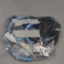 NESTROAD No Pull Dog Harness,Adjustable Oxford Dog Vest Harness with Leash,Reflective No-Choke Pet Harness with Easy Control Soft Handle for Small Medium Dogs (Medium, Blue) (Mneck 13-17" chest 17-25")