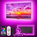 3 x TV LED Lights, 16.4ft for 55-70 Inch, Backlight That Sync With TV, APP Remote Control USB Strip for Bedroom Christmas Room Decor (Multicolor)
