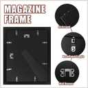 tutata Sports Magazine Frame, Fit 8 x 10.5 or 8.5 x 11.25 Inches Magazine