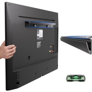 Fulifix Studless TV Wall Mount for Most 22-55 Inch TVs, No Stud Drywall TV Mount, No Drill TVs Bracket Max VESA 400x400mm up to 100 lbs, Easy Install Include All Hardware