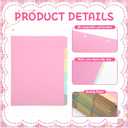Yexiya 50 Pcs Medical Chart Dividers, 11 x 8-1/2 Inch Medical Paper File Dividers with Multi Color Blank Side Tabs, 1/6th Cut for Nursing Patient Charts & Healthcare Records