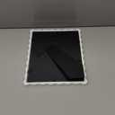 8x10 Picture Frame with Mat for 5x7, Wavy Edge Wooden Real Glass Photo Frame for Tabletop and Wall Hanging, White, 1 Pack