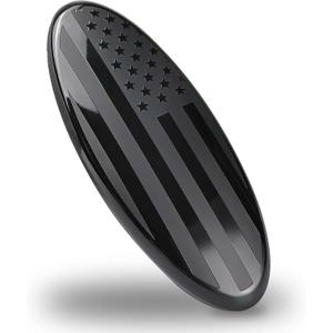 Fit Ford Interior American Flag Emblem Cover Sticker Decal Compatible for Ford Fusion Escape Focus F150 Edge Bronco Transit Fiesta Ecosport All Models (Black)