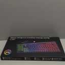 Wireless Keyboard and Mouse Combo, RGB Backlit, Rechargeable & Light Up Letters, Full-Size, Soft Typing, Sleep Mode, 2.4GHz Quiet Keyboard Set for Mac, Windows, Laptop, PC, Trueque (Black)