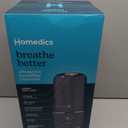 Homedics Ultrasonic Humidifier, Bedrooms and Home Offices, 0.97-Gallon Tank