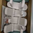 Door Lever Locks (4 Pack) - Prevents Toddlers from Opening Doors - Durable ABS with 3M Adhesive - Easy One-Hand Operation for Adults, No Tools Needed (White)