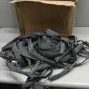 Garden Hose 100ft, Made of TPU(Not PVC), Ultra-Light & Flexible Water Hose, Non-Shrinking, Easy to Store, Drinking Water Safe Material, All-weather, Black&Gray