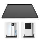 Dehumidifier Drip Mat- 23.6'' x 19.7'' x 0.78'' Silicone Humidifier Drip Mat, With Raised Edge, Non-Slip,Spill-Proof,Dehumidifier Drip Pan,Prevent Water Leakage and Protect Floor & Carpet-Black