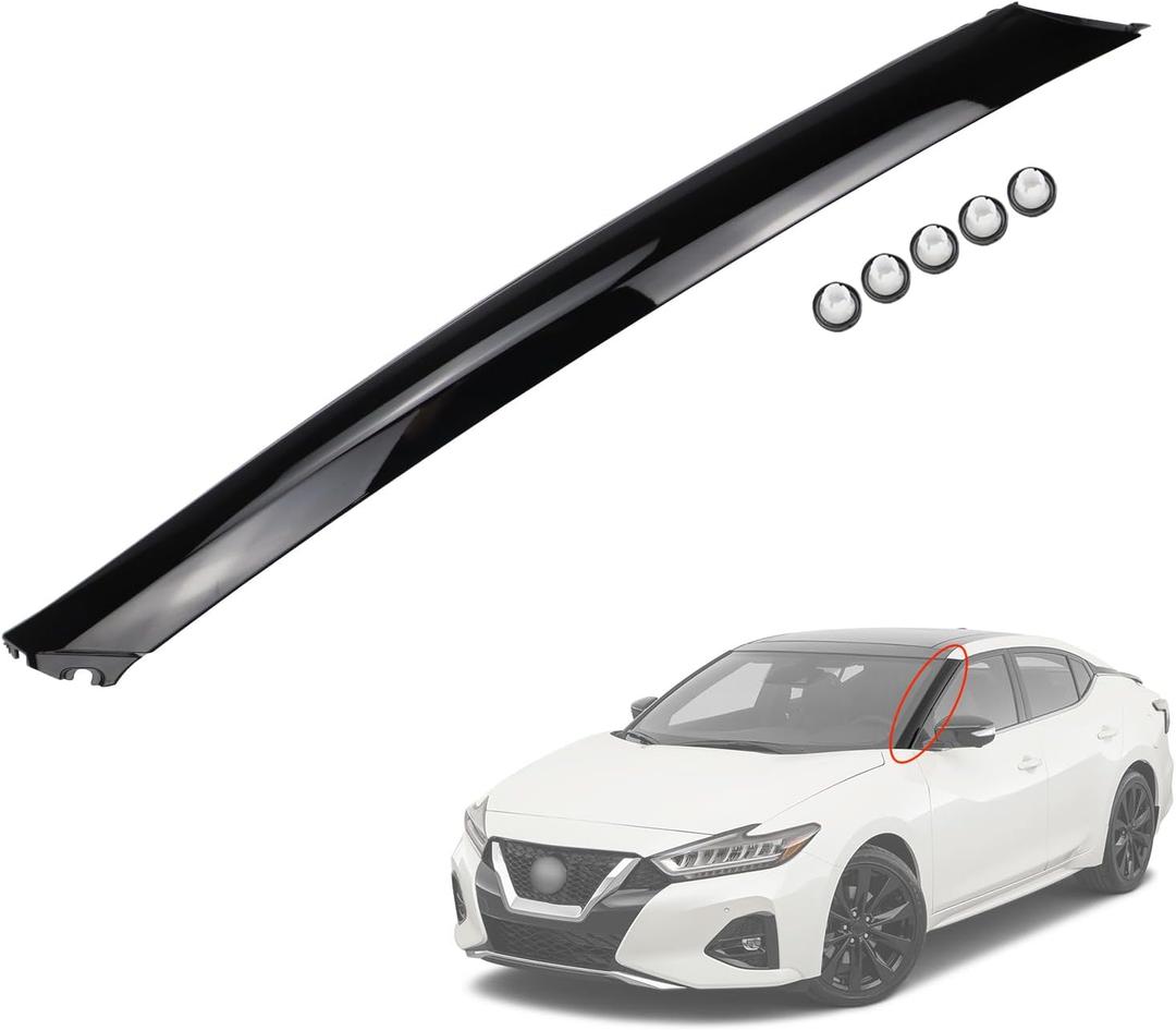 Windshield A Pillar Trim Molding Fit for Nissan Maxima 2016-2021 Replace 76837-9DD0A 768379DD0A Fit Front Left Driver Side