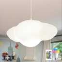 Hanging Cloud Light Kids Room Light Fixture Modern Cloud Chandelier Bedroom Ceiling Light Fixtures for Children Room Living Room RGB LED Light Bulb Included Color Changing with Remote Control