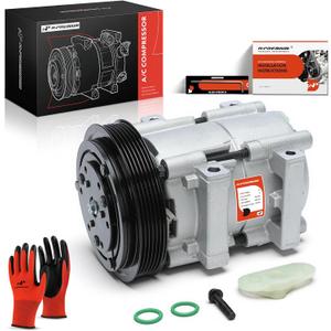 A-Premium A/C Compressor with Clutch Compatible with Ford Focus 2.0L 2000-2002, for DOHC model Only, Not fit SOHC model