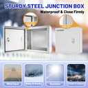 Outdoor Electrical Box 20x20x6 NEMA 4X IP66 Waterproof Junction Box