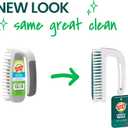 Scotch-Brite Small Utility Brush, Long Lasting Dish Brush with Handle for Scrubbing Cookware, Hands, Tile, Grout, Cutting Boards, and Utensils without Scratching, Antimicrobial, and Rinses Clean