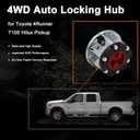 Manual Wheel Locking Hubs 26 Spline 43509-35030 Replacement for 1983-1998 Toyota T100 4Runner Pickup Truck, 2 Piece