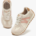 somiliss Wide Toe Box Shoes for Women Microfiber Leather Suede Patchwork Non-Slip Casual Walking Shoes Comfortable Gym Tennis Running Shoes Workout Womens Fashion Sneakers, Size 42