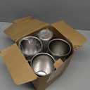 Zopeal Stainless Steel Cups 16 Oz, Double Wall Vacuum Pint Cup Tumbler, Stackable Metal Unbreakable Drinking Glasses for Home and Outdoor(Silver,8 Pcs)