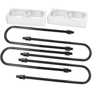 1 inch Aluminum Rear Blocks Leveling Lift Kit with 15.5" U-bolts For Ford