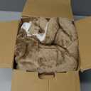 Bedsure GentleSoft Sherpa Fleece Throw Blanket for Couch - Thick and Warm Throw for Women and Men, Soft Fuzzy Plush Kids Blanket for Winter, Camel, 50x60 Inches