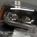 DNA MOTORING HL-OH-JGC99-BK-AM Black Amber Headlights Assembly Replacement Compatible with 99-04 Jeep Grand Cherokee (Clear Lens Amber Corner)