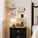 Floating Shelves for Wall, Bathroom Shelves Over Toilet, Wall Shelves & Book Shelf for Room, Hanging Shelf, Modern Wooden Wall-Mounted Small Floating Shelves, 12x7x1.5 in (Oak, Set of 4)