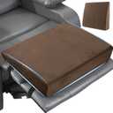 MABOZOO Wedge Recliner Leg Pillow, Foam Extra Large Foot Rest Cushion with Adjustable Straps, Recliner Footrest Extender Leg Elevation Pillow Wedge Pillow for Recliner, Bed, Sofa, Couch (Coffee)