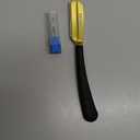 Straight Razors for Men, Professional Straight Single Edge Razor Kit, Silicone Handle Straight Razor with Guard,Stainless Steel Barber Razor for Shaving,Salon Shavette,10 Blades Included