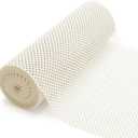 Kitchen Cabinet Liner, 12 Inches x 10 FT Off White Shelf Liners for Kitchen Cabinets Non-Adhesive, Thick and Durable