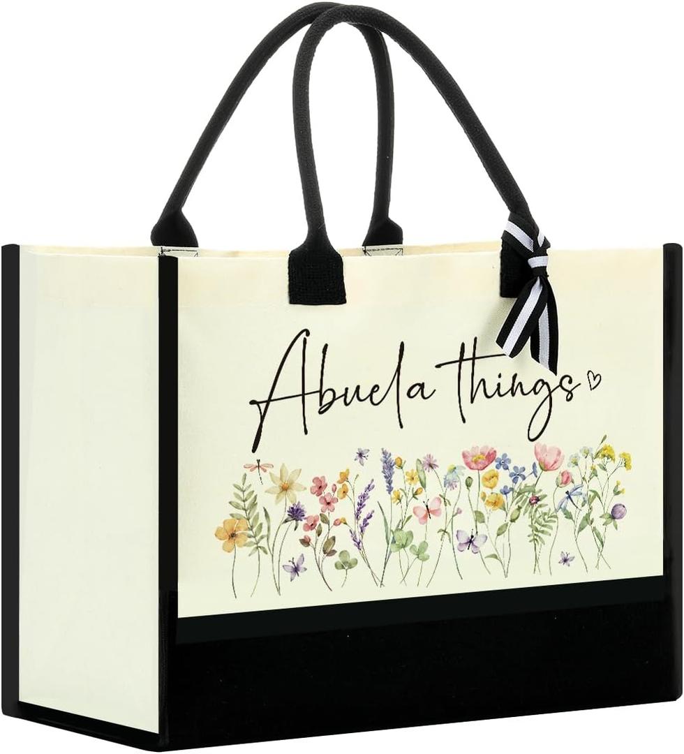 Gifts for Grandma Grandma Christmas gifts Canvas Tote Bags for Women - Things