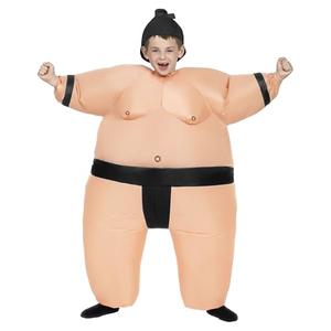 Spooktacular Creations Kids Inflatable Costume, Full Body Sumo Wrestler Costume, Sumo Wrestling Blow Up for Kids, Halloween with Hat for Halloween Dress Up Parties, Black, 7-10Y