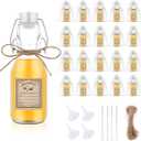 20Pcs 4 oz Swing Top Glass Bottles for Vanilla Extract Homemade,Flip Top Glass Bottles for Food Storage Canister for Hot Sauce Beans