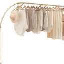 Hanging Clothes Rack,Pipe Metal Retail Display Rack Boutique Supplies Coat Rack Store Shirt Clothing Garment Rack Laundry Room Decor