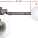 2 Pieces 1 Inch Water Float Valve with Adjustable Arm Automatic Fill Float Ball Valve for Livestock Water Tank Fountains