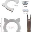 Cat Door Interior Pet Doors for Cats Kitty Shaped Hole Cat Gate Pass Fits Inside Door Hides Litter Box Furniture for Small Pets up to 21lbs