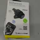 Scosche BTFM9 FM Bluetooth Transmitter Car, Dual 12W USB-C and USB-A Charging Ports, Fast Type C Car Charger, Wireless Radio Bluetooth Adapter, Hands-Free Kit for Calls, Siri and Google Assistant