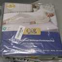 GRT Full Mattress Protector Waterproof, 100% Waterproof Quilted Fitted Mattress Pad, Noiseless Hollow Cotton Mattress Cover, fits up to 18" Deep, Dust Proof White