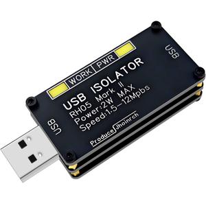 USB Isolator Onboard ADUM3160 Chip 2W/400mA 5V Regulated Power Supply Supports 12Mbps Full-Speed Only and 1.5KV Voltage Isolation