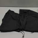 ZMPSIISA Women High Waisted Cargo Pants Wide Leg Casual Pants 6 Pockets Combat Military Trousers (X-Small, Black)