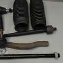 TRQ Front Steering Kit Steering Rack & Pinion Bellow Tie Rod Compatible with 2013-2018 Ram 1500