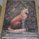 Fchen art William Morris Inspired Fox Art Print Painting Fox Print Art Nature Prints Rustic Large Gallery Art Abstract Illustrations Modern Art Decorative Nordic Rustic for Bedroom Office Kitchen 3 pack