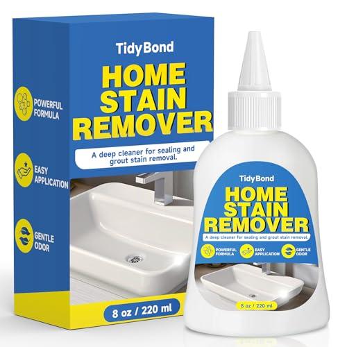 Home Stain Remover Gel, Heavy Duty Stain Cleaner, Deep Clean for Front Loader Washing Machine Seal, Refrigerator Strips, Rubber Gasket, Bathroom Grout, Tile, Shower, Caulk - 8 fl oz