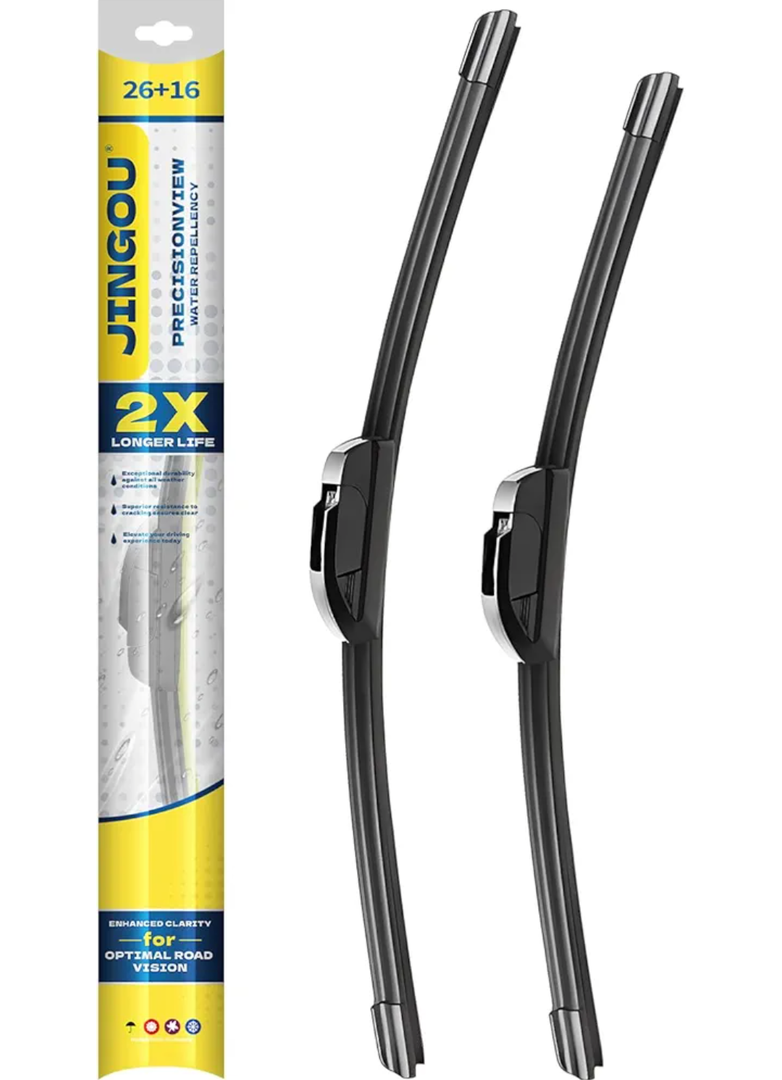 26" + 16" Front Windshield Wiper Blades Compatible with 2009-2018 Toyota Corolla/2013-2021 Toyota RAV4 OEM QUALITY Premium All-Season Automotive Replacement Wipers (Pack of 2