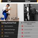 Heavy-Duty Door Installation Kit,2-Piece Door Dolly for 0.8 to 2.36 inch Thick Pre-Hung,Front,and Slab Doors,Door Installation Tools,Door Lifter