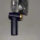 Handheld Car Vacuum Cleaner, 2-in-1 Portable Mini Car Vacuum Cleaner,16000Pa High Power & Air Duster, Handheld Vacuum Cordless with LED Light and Multi-Nozzles for Car,Home,Office(black blue)