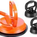 Car Dent Puller,3 PCS Powerful Suction Cup Dent Puller Dent Remover Tool Car Dent Removal Kit and Dent Repair Kit for Cars Body,Glass,Screen,Tiles Lifting (1 Large Orange+2 Small Black)