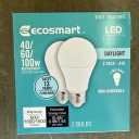 2-Pk) Ecosmart LED Light Bulb 3-Way 40/60/100W 1001654090